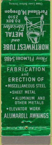 Matchbook Cover - Northwest Tube Metal Portland OR