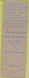 Matchbook Cover - Northwest Tube Metal Portland OR