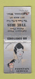 Matchbook Cover - The Iris LaCrosse WI girlie deco BOBTAIL