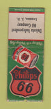 Matchbook Cover - Phillips 66 oil gas Lemmon SD WORN BOBTAIL