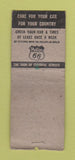 Matchbook Cover - Phillips 66 oil gas Lemmon SD WORN BOBTAIL