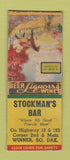 Matchbook Cover - Stockman's Bar Winner SD WEAR BOBTAIL