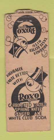 Matchbook Cover - Roxo Mixers Waukesha WI WEAR BOBTAIL