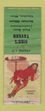 Matchbook Cover - Gibb's Tavern Billiards Glyndon MN pinup POOR BOBTAIL