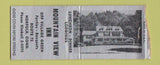 Matchbook Cover - Mountain View Inn Norfolk CT BOBTAIL