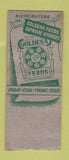 Matchbook Cover - Valley Grain Durbin ND Goldena Feeds BOBTAIL