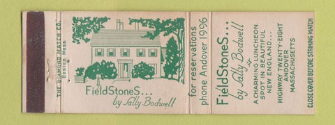 Matchbook Cover - Field Stones Lunch Andover MA