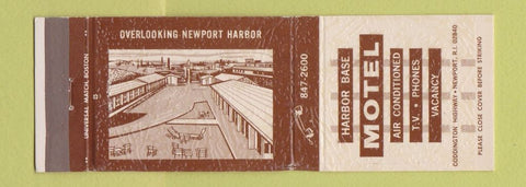 Matchbook Cover - Harbor Base Motel Newport RI