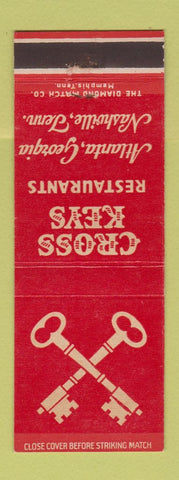 Matchbook Cover - Cross Keys Restaurants Atlanta GA Nashville TN