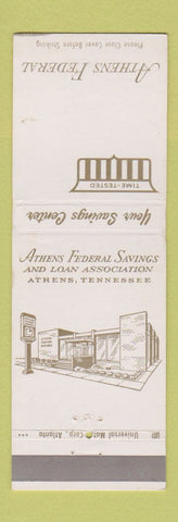 Matchbook Cover - Athens Federal Savings Athens TN