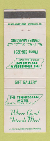 Matchbook Cover - Tennessean Restaurant Sparta TN