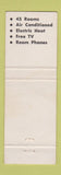Matchbook Cover - Tennessean Motel Restaurant Sparta TN