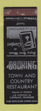 Matchbook Cover - Town and Country Restaurant Cleveland TN