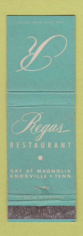 Matchbook Cover - Regas Restaurant Knoxville TN