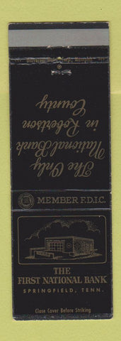 Matchbook Cover - First National Bank Springfield TN