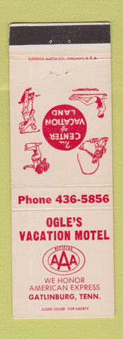 Matchbook Cover - Ogle's Vacation Motel Gatlinburg TN