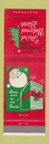 Matchbook Cover - 3rd National Bank Christmas Club Nashville TN