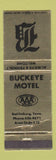 Matchbook Cover - Buckeye Motel Gatlinburg TN WEAR