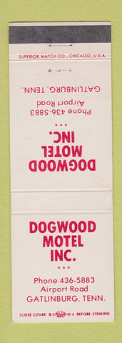 Matchbook Cover - Dogwood Motel Gatlinburg TN WEAR