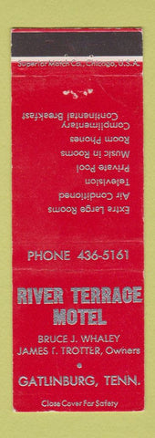 Matchbook Cover - River Terrace Motel Gatlinburg TN
