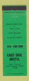 Matchbook Cover - East Side Motel Gatlinburg TN