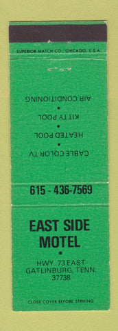 Matchbook Cover - East Side Motel Gatlinburg TN