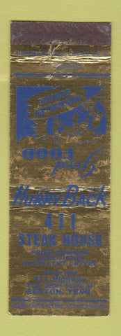 Matchbook Cover - 411 Steak House Benton TN WEAR