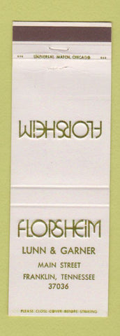 Matchbook Cover - Florsheim Shoes Franklin TN WEAR