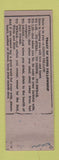 Matchbook Cover - Union Fire Company Lebanon PA  low phone #