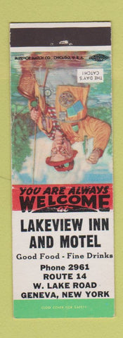 Matchbook Cover - Lakeview Inn Motel Geneva NY low phone #