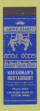 Matchbook Cover - Harshman's Restaurant Eaton OH low phone #