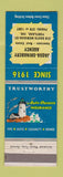 Matchbook Cover - Jaqua Shinabery Insurance Real Estate Portland IN