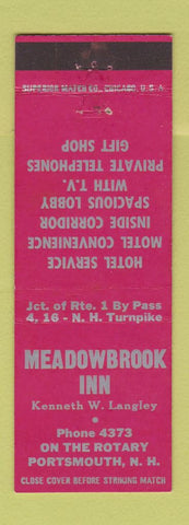 Matchbook Cover - Meadowbrook Inn Portsmouth NH low phone #