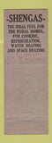 Matchbook Cover - Shengas Tank Gas Propane Harrisonburg VA Front Royal