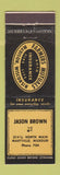 Matchbook Cover - Jason Brown Farmers Mutuals Insurance Maryville MO low phone #