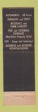 Matchbook Cover - Jason Brown Farmers Mutuals Insurance Maryville MO low phone #