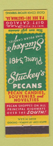 Matchbook Cover - Stuckey's Pecan Candies Eastman GA