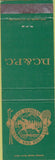 Matchbook Cover - Dedham Country Polo Club
