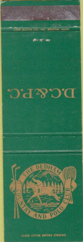 Matchbook Cover - Dedham Country Polo Club