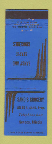 Matchbook Cover - Sand's Grocery Seneca IL low phone #