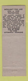 Matchbook Cover - Knowles and Hill Insurance Real Estate Concord NH low phone #