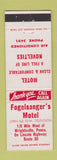 Matchbook Cover - Fogelsanger's Motel Wrightsville PA low phone #