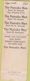 Matchbook Cover - Pancake Man Yarmouth Falmouth Dennisport