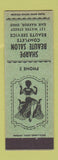 Matchbook Cover - Sharpe Beauty Salon Oak Harbor OH girlie low phone #