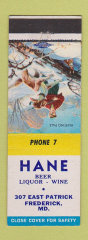 Matchbook Cover - Hane Liquor Beer Frederick MD low phone #