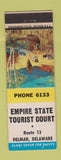 Matchbook Cover - Empire State Tourist Court Delmar DE