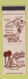 Matchbook Cover - Cliff House Restaurant Barstow CA low phone # El Rancho