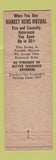 Matchbook Cover - Woodward Insurance West Union IA low phone #