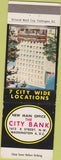 Matchbook Cover - City Bank Washington DC