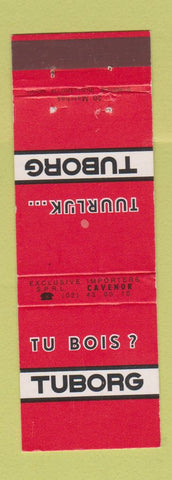 Matchbook Cover - Tuborg Beer Belgium WEAR